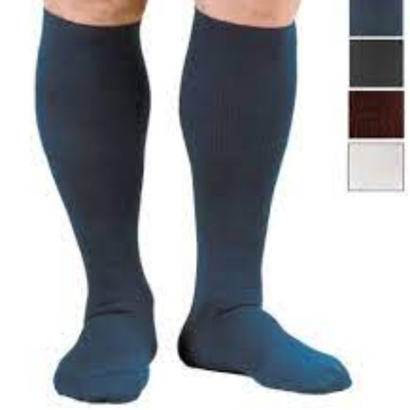 Activa Navy Firm Support Graduated Compression Men's Dress Socks Size S NWT - Picture 6 of 9